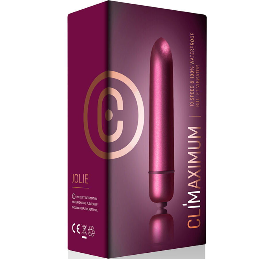 Climaximum — Mini Bullet Vibrador Jolie com 10 Níveis de Vibração (IPX7)