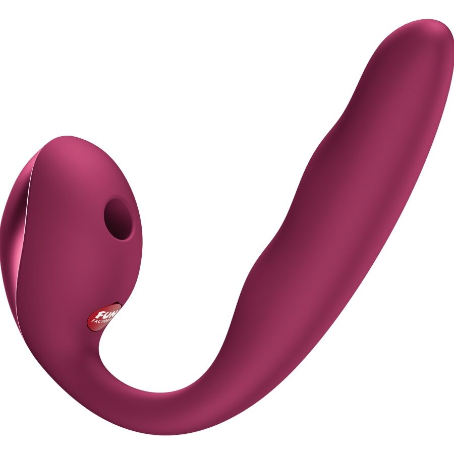 Allegro — Vibrador Inserível com Dupla Pulsação — Fun Factory — Vermelho Vinho — vista 2