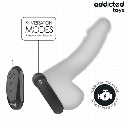 Anel Peniano Vibratório com Aquecimento e Controlo Remoto — Addicted Toys