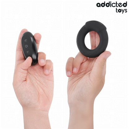 Anel Peniano Vibratório com Aquecimento e Controlo Remoto — Addicted Toys