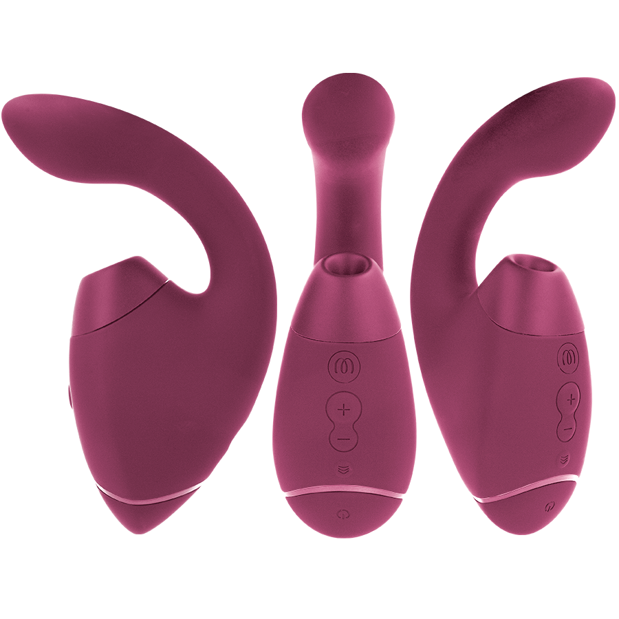 Duo Next — Vibrador Rabbit — Womanizer — Rosa-Escuro — vista 2
