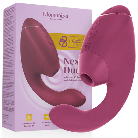 Duo Next — Vibrador Rabbit — Womanizer — Rosa-Escuro — imagem principal