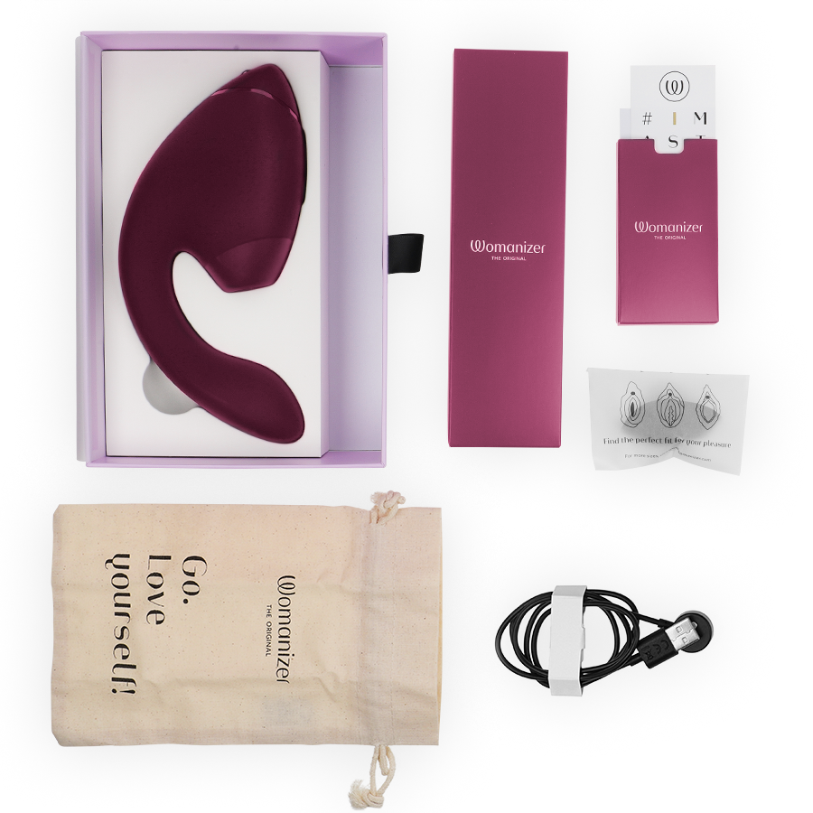 Duo Next — Vibrador Rabbit — Womanizer — Rosa-Escuro — vista 6