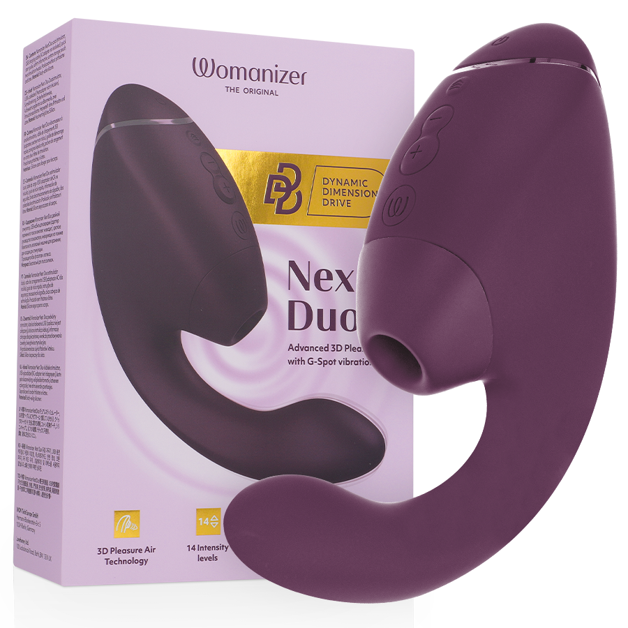 Duo Next — Vibrador Rabbit — Womanizer — Roxo-Escuro — imagem principal