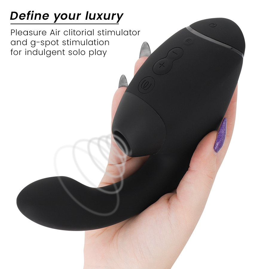 Duo Next — Vibrador Rabbit — Womanizer — Preto — vista 3