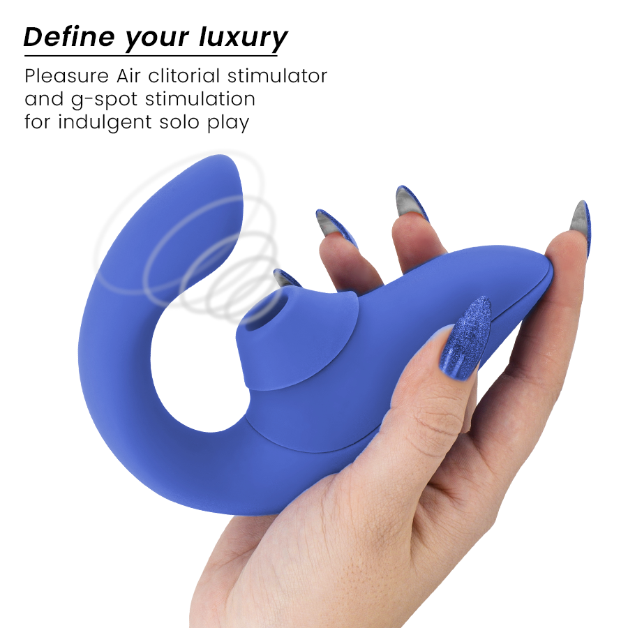 Blend — Vibrador Rabbit — Womanizer — Azul Vibrante — vista 3