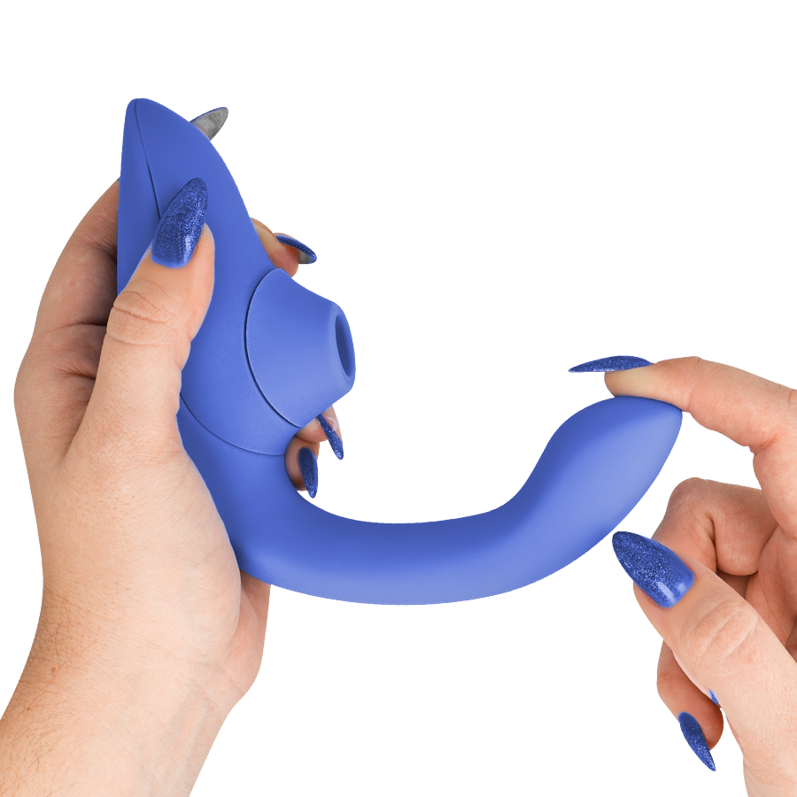 Blend — Vibrador Rabbit — Womanizer — Azul Vibrante — vista 4