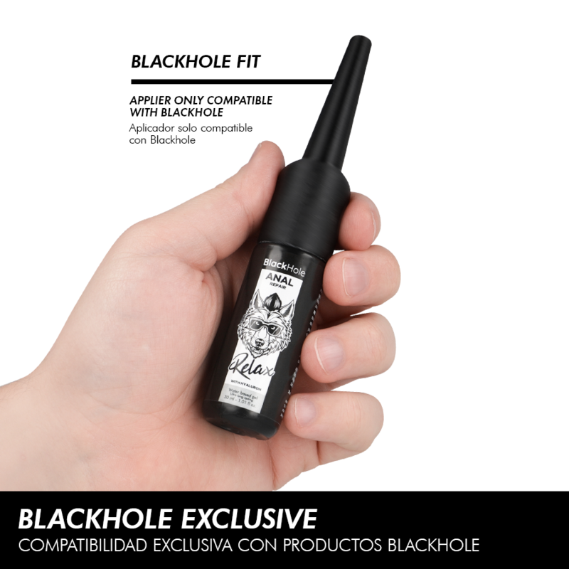 Black Hole Aplicador de Lubrificante Anal P 30 ml