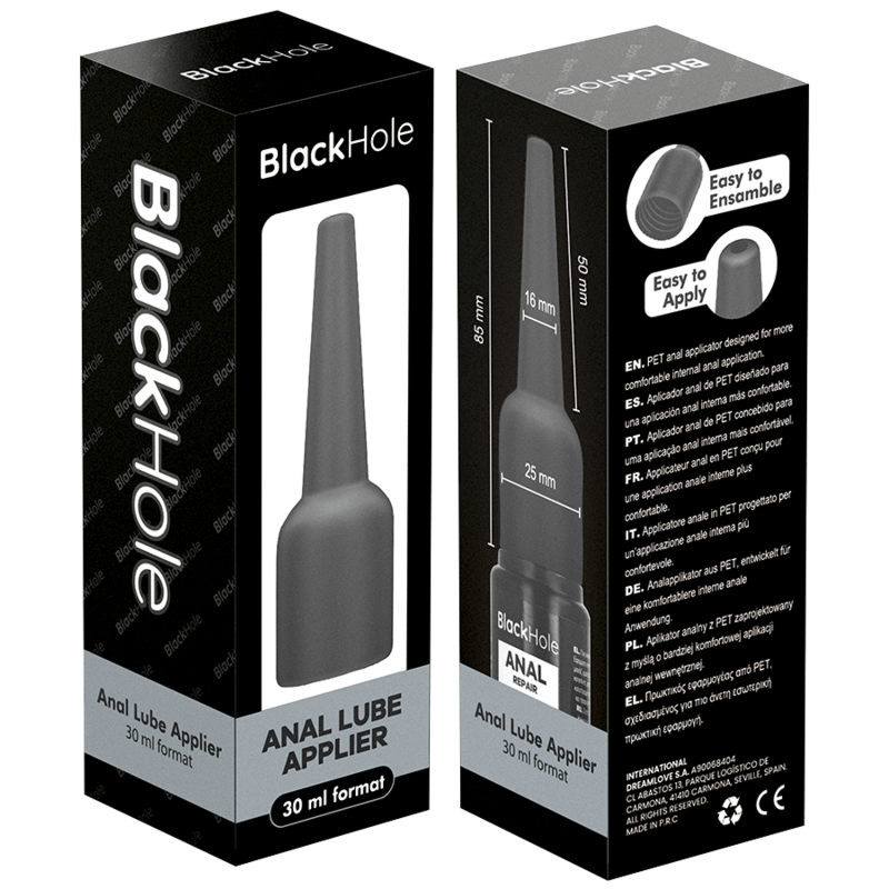 Aplicador de Lubrificante Anal P 30 ml — Black Hole