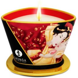 Shunga – “Chocolate Candle Caress” Vela Quente de Massagem