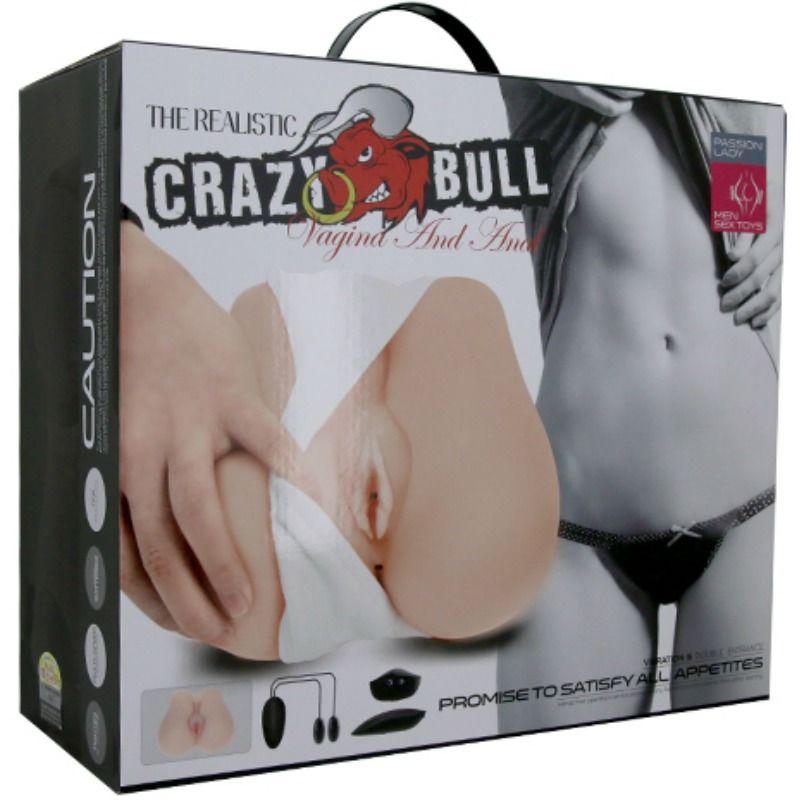 Crazy Bull — Masturbador Realista com Vibração Modelo 3
