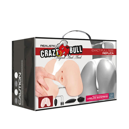 Crazy Bull — Masturbador Realista Vagina e Ânus com Vibração Integrada