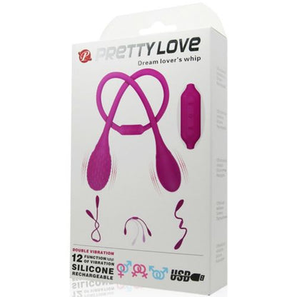 PRETTY LOVE – Estimulador Unissexo Dream Lovers Whip 2 com 12 Vibrações