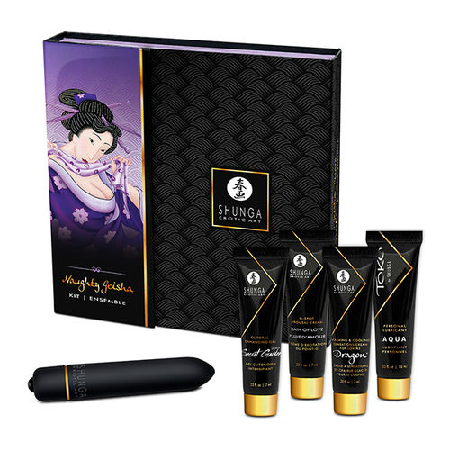 Shunga Geixa Safada – Kit Erótico Completo com Estimulantes & Vibração