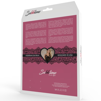 SUBBLIME – Teddy Fetish com Manga Longa, Zíper Frontal e Transparências