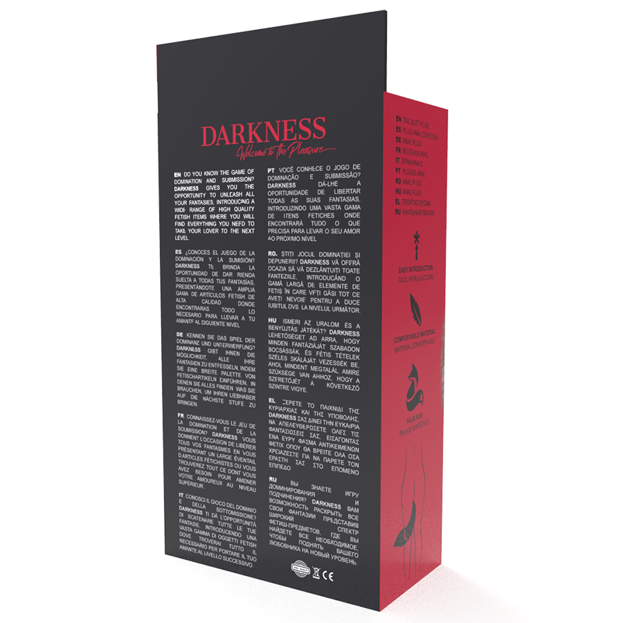 Darkness – Plug Anal Silver com Cauda Peluda Realista (Fetish/BDSM)