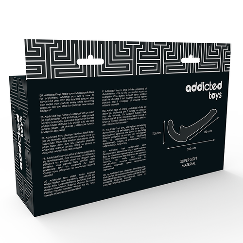 ADDICTED TOYS – Dildo Sem Arnês com Dupla Penetração & Estimulação G