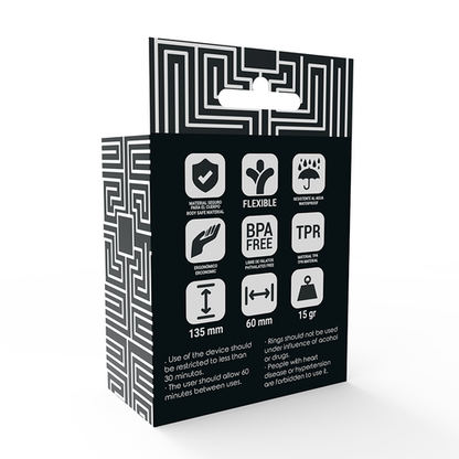 Addicted Toys — Conjunto de 3 Anéis Penianos em Silicone (Fumado)