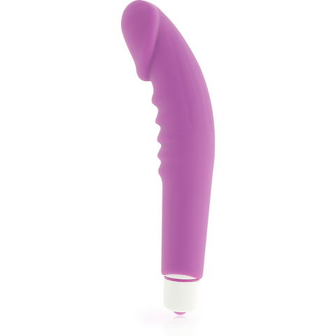 Vibrador Realistic Pleasure Silicone Roxo — imagem principal