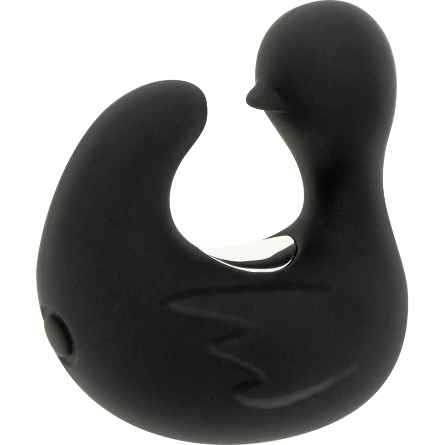 Black & Silver Duckymania — Vibrador de Dedo Recarregável — imagem principal