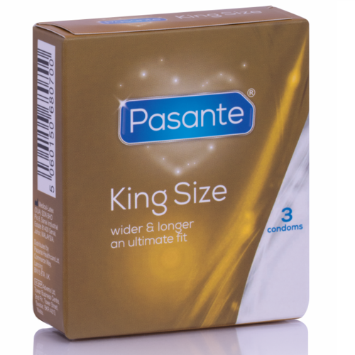 Pasante — Preservativos King Size 3 Unidades