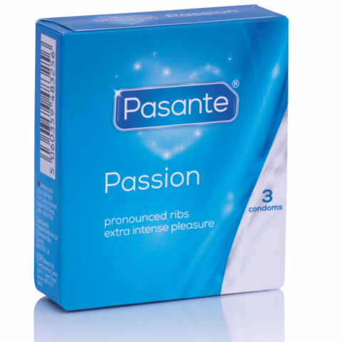 Preservativos Texturizados Pontuados Ribbed Passion 3 Unidades — imagem principal