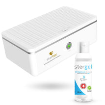 Sterstoy — Pack Esterilizador UV + Gel Higienizante Stergel 150 ml