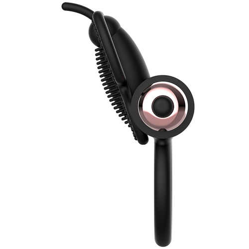 Coquette Chic Desire — Anel Vibratório Borboleta Preto/Ouro