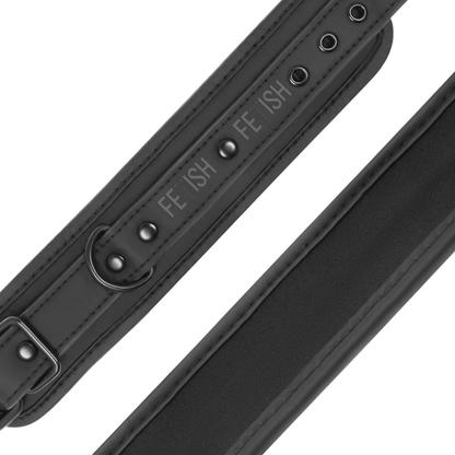 Fetish Submissive — Algemas de Couro Vegano com Forro de Neoprene