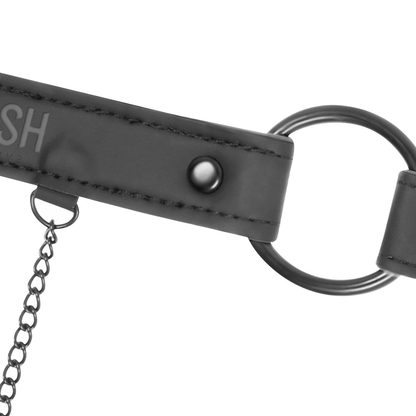 Fetish Submissive — Mordaça com Anel e Pinças para Mamilos — imagem 4