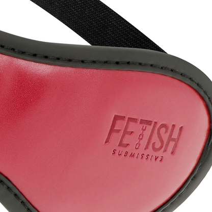 Fetish Submissive — Máscara de Couro Vegano com Forro de Neoprene