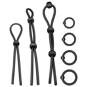 Addicted Toys — Conjunto de 7 Anéis Penianos em Silicone Flexível — vista adicional 2