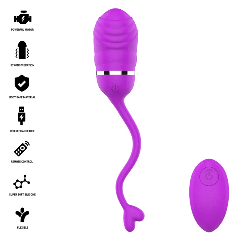 Ovo Vibratório Intense Sookie — Comando Recarregável e 10 Modos
