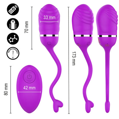 Ovo Vibratório Intense Sookie — Comando Recarregável e 10 Modos