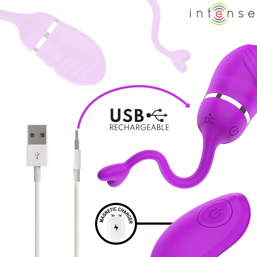Ovo Vibratório Intense Sookie — Comando Recarregável e 10 Modos