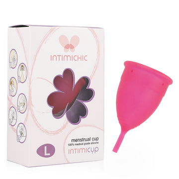 Intimichic — Copo Menstrual Silicone Grau Médico Tamanho S e L — vista adicional 2
