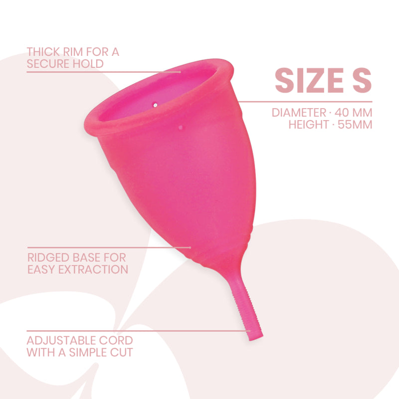 MENSTRUAL CUP MEDIZINISCHES SILIKON - GRÖSSE — INTIMICHIC