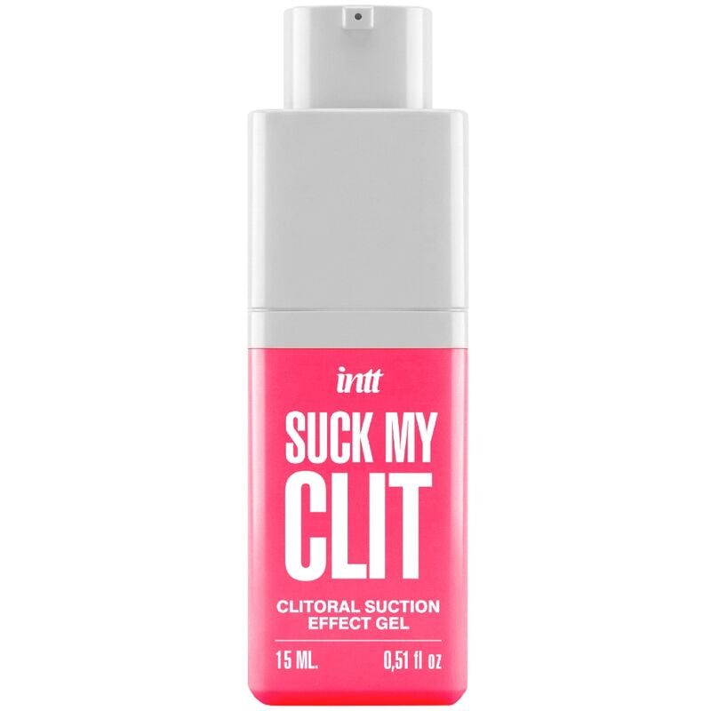 INTT Suck My Clit — Gel met zuigeffect en wilde-aardbeiensmaak, 15 ml