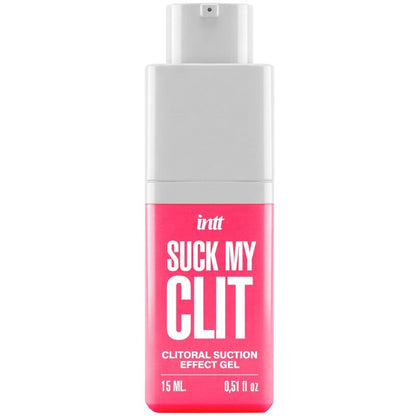 INTT Suck My Clit — Gel met zuigeffect en wilde-aardbeiensmaak, 15 ml