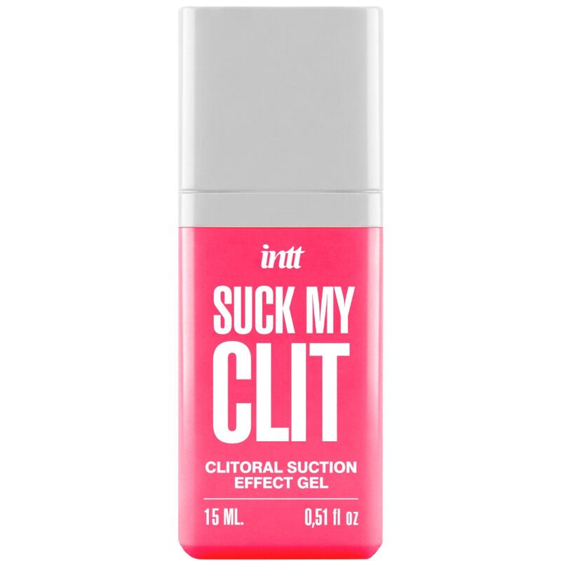 INTT Suck My Clit — Gel met zuigeffect en wilde-aardbeiensmaak, 15 ml