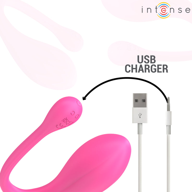 Janice — Vibrador em U com Comando Remoto, Rosa — Intense — imagem 7