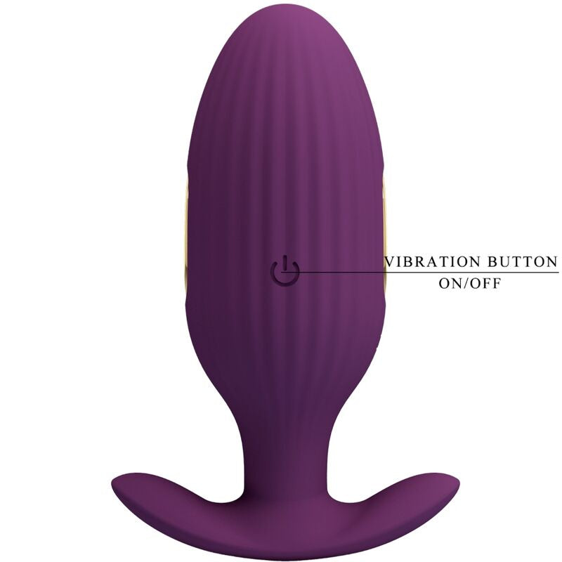 Jefferson Plug Anal Vibratório + Choque Elétrico com Controlo por Aplicação (Roxo) — vista adicional 4