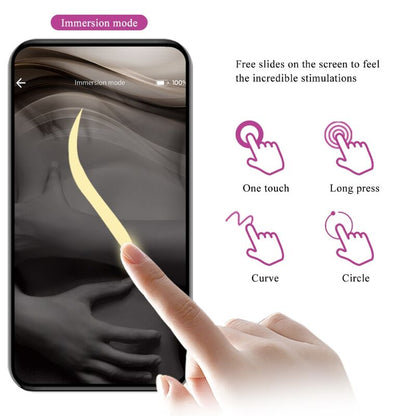 Jefferson Vibrations-Analdildo + Elektroschock mit App-Steuerung (Lila)