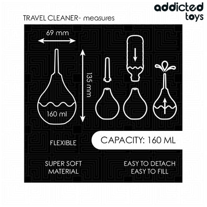 Limpador Anal de Viagem M 160 ml — Addicted Toys