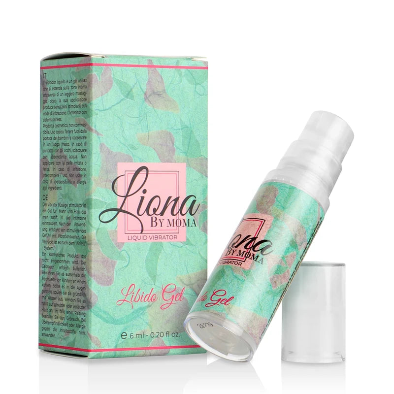 Gel Estimulante Liona by Moma Libido (6 ml) — frasco e caixa do gel
