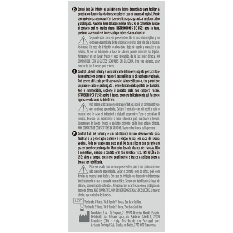 Lubrificante Íntimo à Base de Silicone — Longa Duração 75 ml