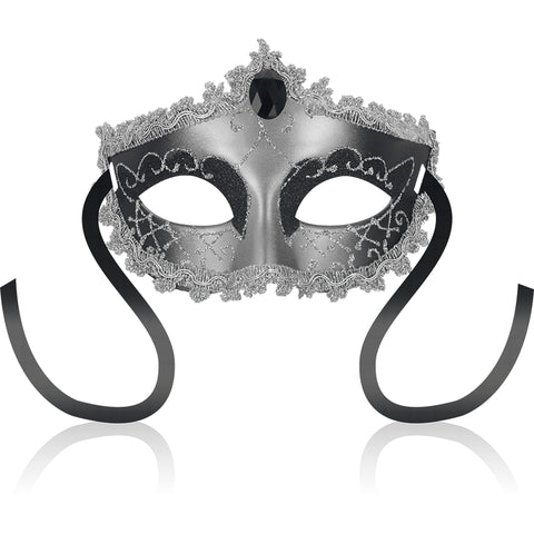 Máscara Mistério em Diamante Negro