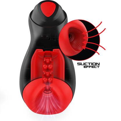 Core-X — Automatische masturbator met 5 zuig- en vibratiestanden
