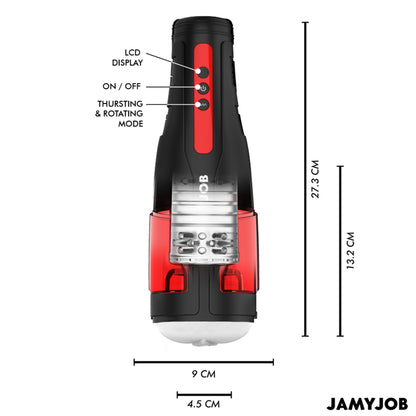 MASTURBADOR AUTOMÁTICO DE VAGINA CYCLONE 10 MODOS DE ROTACIÓN E IMPULSO