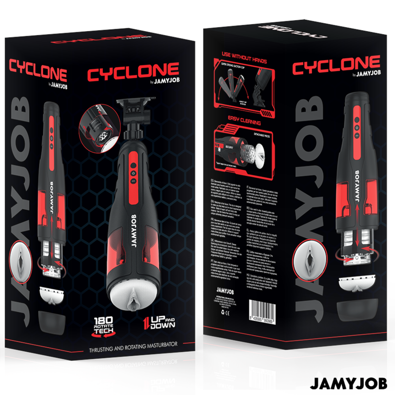MASTURBADOR AUTOMÁTICO DE VAGINA CYCLONE 10 MODOS DE ROTACIÓN E IMPULSO